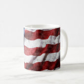 アメリカグランジ国旗を閉じる。 コーヒーマグカップ (正面右)