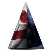 アメリカグランジ国旗を閉じる。 パーティーハット (裏面)