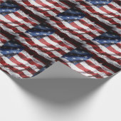 アメリカグランジ国旗を閉じる。 ラッピングペーパー (角)