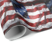 アメリカグランジ国旗を閉じる。 ラッピングペーパー (ロールコーナー)