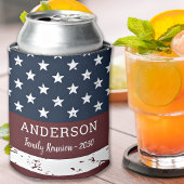 アメリカグランジ国旗パーソナライズされた国ファミリー 缶クーラー