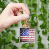 アメリカグランジ国旗2 キーホルダー (手)