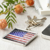 アメリカグランジ国旗2 キーホルダー (側面)