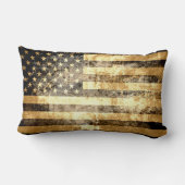 アメリカグランジ国旗2 ランバークッション (裏面)