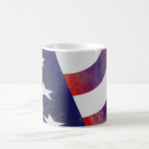 アメリカグランジ国旗 コーヒーマグカップ