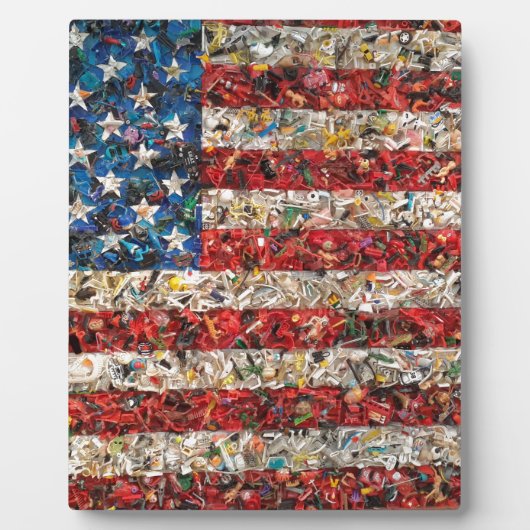 アメリカグランジ国旗 フォトプラーク (正面)