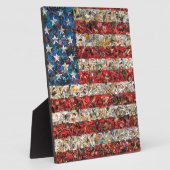 アメリカグランジ国旗 フォトプラーク (側面)