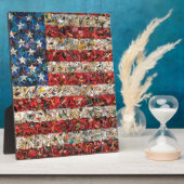 アメリカグランジ国旗 フォトプラーク (側面)