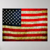 アメリカグランジ国旗 ポスター (正面)