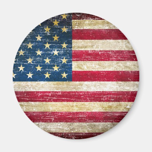 アメリカグランジ国旗 マグネット (正面)