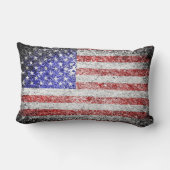 アメリカグランジ国旗 ランバークッション (裏面)