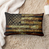 アメリカグランジ国旗 ランバークッション (ブランケット)