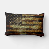 アメリカグランジ国旗 ランバークッション (裏面)