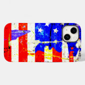 アメリカグランジ国旗 Case-Mate iPhoneケース (裏面 (横))