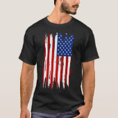 アメリカグランジ国旗 Tシャツ (正面)
