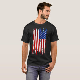 アメリカグランジ国旗 Tシャツ