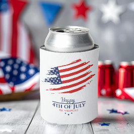 アメリカグランジ国旗Happy 4th July ID1104 缶クーラー