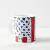 アメリカグランジ平和国旗アメリカ州国 コーヒーマグカップ (正面左)