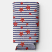 アメリカグリッタースター&ストライプ スリム缶クーラー (裏面)