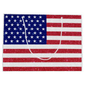 アメリカグリッター旗 ラージペーパーバッグ (裏面)