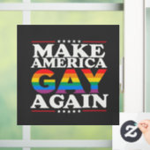 アメリカゲイを再びLGBTプライド月 ウィンドウサイン (ホーム)