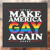 アメリカゲイを再びLGBTプライド月 ウィンドウサイン (シート2)