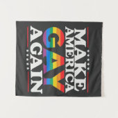 アメリカゲイを再びLGBTプライド月 タペストリー (正面(横))