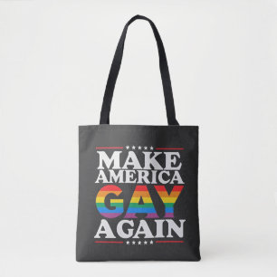 アメリカゲイを再びLGBTプライド月 トートバッグ