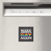 アメリカゲイを再びLGBTプライド月 マグネット (インサイチュ (食洗機))