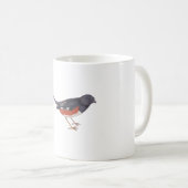アメリカコマツグミの鳥類の種の芸術 コーヒーマグカップ (正面右)