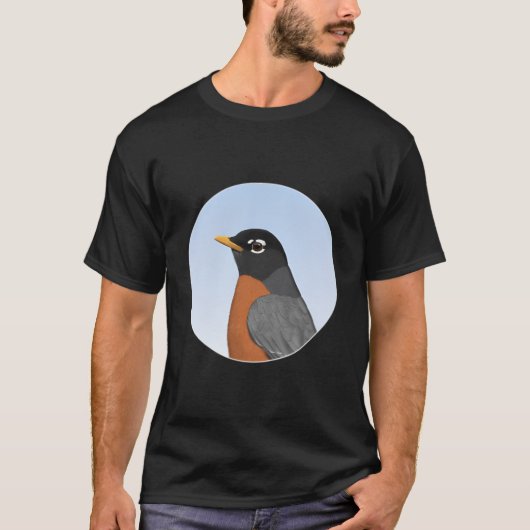 アメリカコマツグミ 裏庭の鳥 鳥 動物学研究者 Tシャツ (正面)