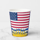 アメリカコロンビア 紙コップ (正面)