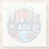 アメリカコースター ガラスコースター (裏面)