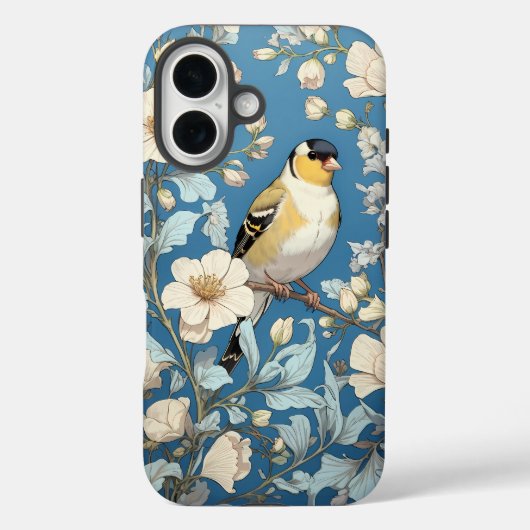 アメリカゴシキヒワ ウィリアム・モリス インスパイアデザイン Case-Mate iPhoneケース (裏面)