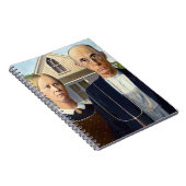 アメリカゴシックラシックク絵画グラント材 ノートブック (右側)