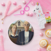 アメリカゴシックラシックク絵画グラント材 ペーパープレート (パーティー)