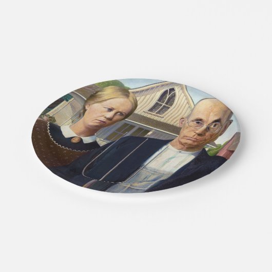 アメリカゴシックラシックク絵画グラント材 ペーパープレート (アングル)