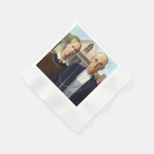 アメリカゴシックラシックク絵画グラント材 縁ありカクテルナプキン (角)