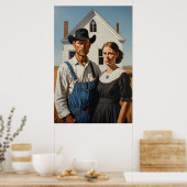 アメリカゴシック様式のパーツドゥ ポスター (キッチン)