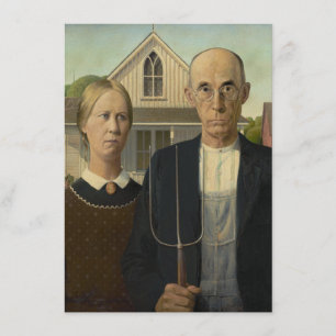 アメリカゴシック絵画ス 招待状