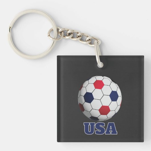アメリカサッカーのスローピロー キーホルダー (正面)