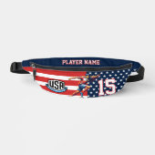 アメリカサッカーの鷲アスリート愛国的な代表チーム ファニーパック (正面)