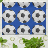 アメリカサッカーまたは協会サッカーボール キッチンタオル (折り畳み)