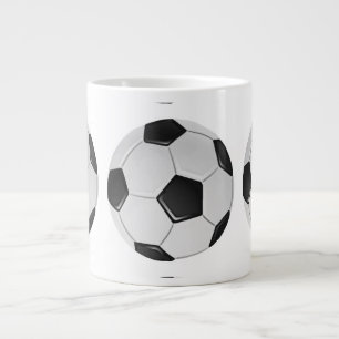アメリカサッカーまたは協会サッカーボール ジャンボコーヒーマグカップ