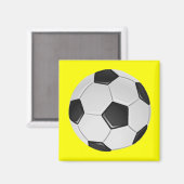 アメリカサッカーまたは協会サッカーボール マグネット (正面/裏面)