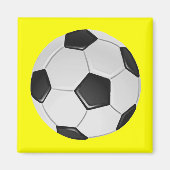 アメリカサッカーまたは協会サッカーボール マグネット (正面)