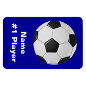 アメリカサッカーまたは協会サッカーボール マグネット (横)