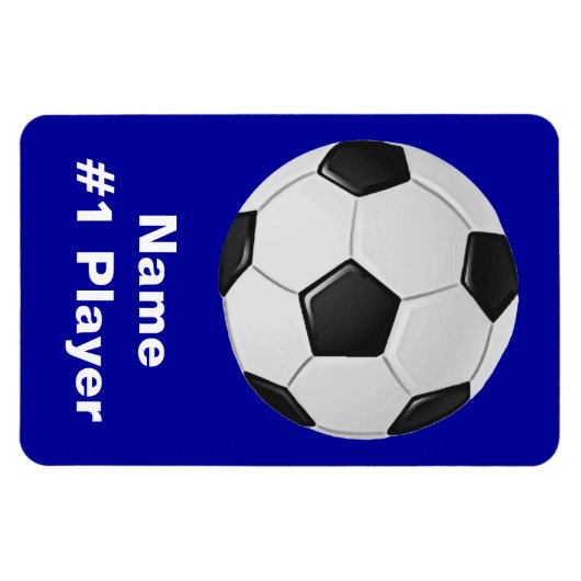 アメリカサッカーまたは協会サッカーボール マグネット (横)