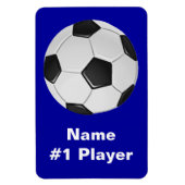 アメリカサッカーまたは協会サッカーボール マグネット (縦)