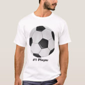 アメリカサッカーまたは協会サッカーボール Tシャツ (正面)